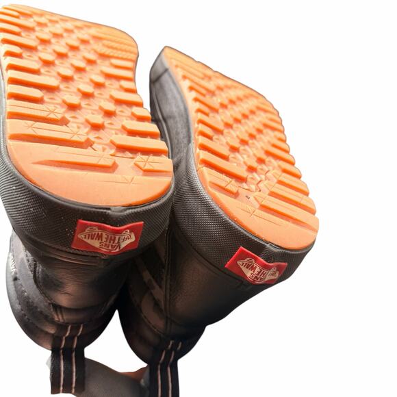 Vans Sk8-Hi MTE Black Camo Leather Water-Repellent Boots Men’s 10 - Picture 7 of 14